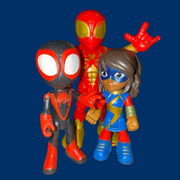 2021 Marvel Spidey & His Amazing Ms Marvel Miles Iron Spiderman Figures A9 - Picture 7 of 9